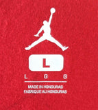 Nike Jordan Men's Air Jordan Six A Touch Of Gold Red Short Sleeve Shirt Size L