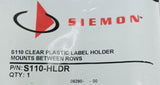 Siemon S110-HLDR S110 Clear Plastic Label Holder