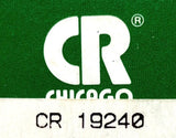 Chicago Rawhide 19240 Single Lip Oil Seal 1.938" x 2.686" x 0.375" MVQ Lip