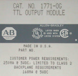 NEW ALLEN BRADLEY TTL OUTPUT MODULE #1771-OG