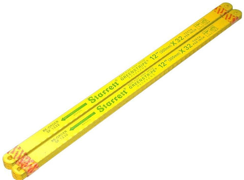 Lot of 17 Starrett Bi-Metal 12" X 1/2" X .025" 32 TPI Hand Hacksaw Blades SF1232