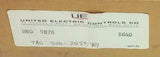 NIB New United Electric  H60 9876  Pressure Switch 125/250 VAC