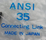 Lot of (4) ANSI 35 Standard Roller Chain Connecting Link