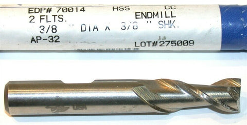 Fastcut 3/8" 2 Flute Single End HSS End Mill 70014 New