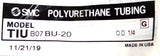 SMC TIUB07BU-20 Blue Transparent Polyurethane Tubing 1/4" O.D.