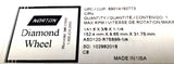 Norton ASD120-R75B99-1/4 Diamond Grinding Wheel 6" x 3/8" x 1-1/4"