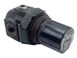 ARO SR10C Pneumatic Regulator 1/2" & 1/4" Threaded Bore Knob Adjustment