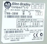 Allen Bradley 1769-OB16  PLC Sourcing Output Module 16 Point Ser B Rev 2 NO DOOR