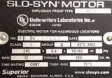 Slo-Syn Motor X252 Electric Motor for Hazardous Locations F-BU197023 240V 0.4A