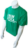 Puma Men's I Run Utica Boilermaker Green Short Sleeve Shirt Size Large