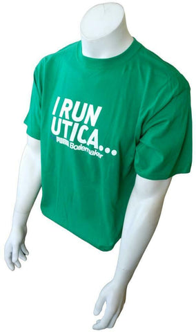 Puma Men's I Run Utica Boilermaker Green Short Sleeve Shirt Size Large