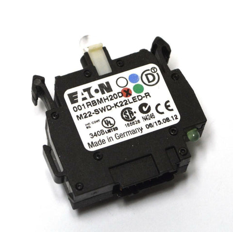 NEW EATON M22-SWD-K22LED-R SWITCH CONTACT BLOCK 2 POLE