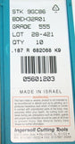 10 New Ingersoll Carbide Tin Coated 3/8" Ball Nose Milling Insert BDEH32R01 555