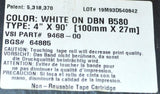 NEW BRADY LABELIZER 9468-00 TAPE CARTRIDGE WHITE ON DBN B580 4" X 90'