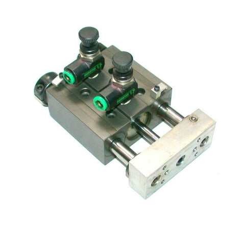 PHD  SA04  4 X 1-J1  Linear Actuator Guide W/Flow Controls 1" Stroke