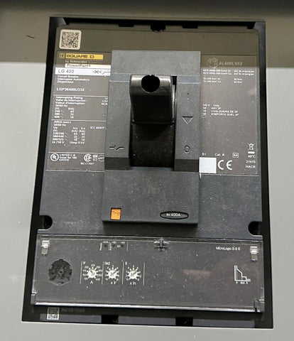 Square D LGP36400U33X Circuit Breaker 400A 600V 3P 50/60 HZ
