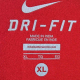 Nike Dri-Fit Men's San Francisco 49ers Engineered Red Short Sleeve Shirt Size XL