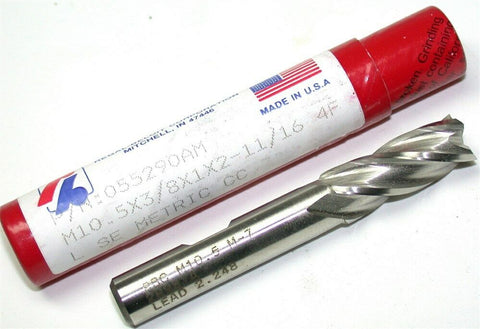 Up To 5 New Regal 10.5mm 4 Flute HSS End Mills 55290AM