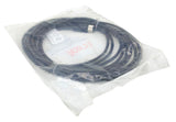 Mencom MDC-4FP-5M-B  5m Micro-DC 5-Pin M12 Female Plug To Flying Leads Cordset