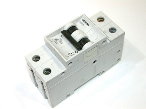 SIEMENS 1 AMP 2 POLE CIRCUIT BREAKER DIN MOUNT 5SX22 D1