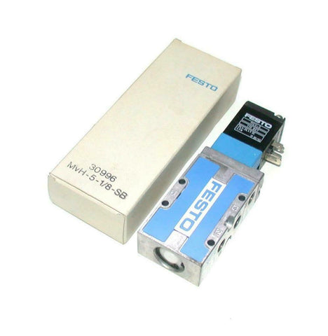 New Festo  MVH-5-1/8-SB  Solenoid Valve 20.4-26.4 VDC 1/8 NPT