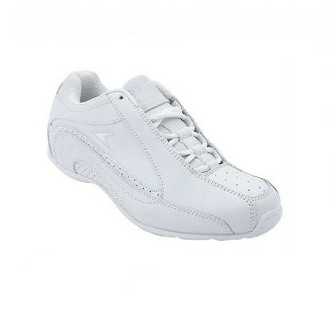 NEW POWER WOMEN'S BOLT CHEERLEADING SHOE WHITE 7505 SIZE 6.5