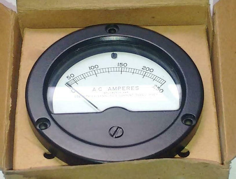New Wacline  MR36W250ACAAR  Panel Mount AC Ammeter 0-250 Amp