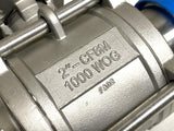 Dixon 2"-CF8M 2" Sanitary Ball Valve Stainless Steel 1000 WOG