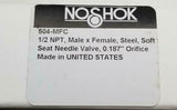 Noshok 504-MFC Steel Needle Valve 1/2" NPT 6000 PSI