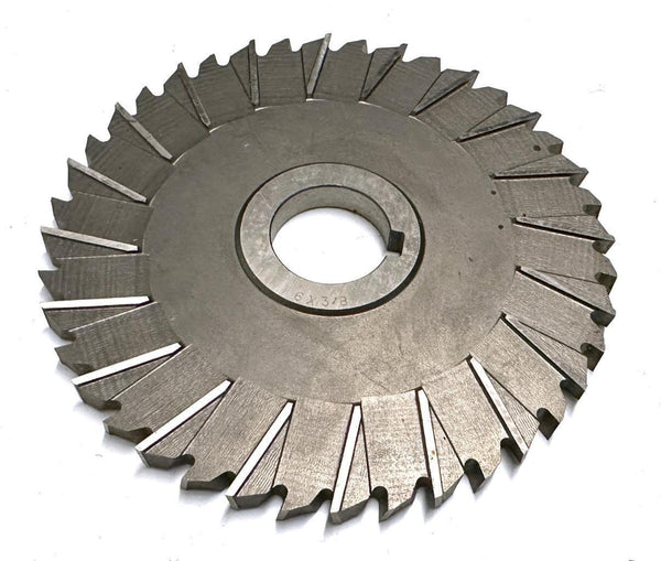 Niagara 6" x 3/8" x 11/4" Slitting Saw Staggered Tooth Surplus Select