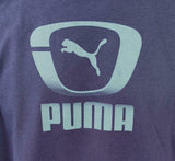 Puma Men's Graphic Navy Short Sleeve Shirt Size X-Large