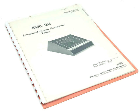 Electro Scientific Industries Model 1248 Circuit Tester Instruction Manual