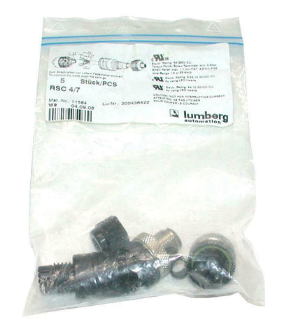 New Lumberg  RSC 4/7  4-Pin Connector 4 Amp 250 VAC