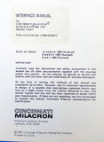 Cincinnati Milacron Acramatic 900 CNC System Interface Manual