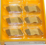 Lot of 6 Kennametal Top Notch Indexable Tin Coated Threading Inserts NTP3L KC810