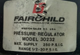 Fairchild 30232 Air Pressure Regulator 1/2"  250 PSI Max .5-20 PSI Range NO CAP