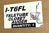 Drain Brain I-T6FL Teletube Closet Auger 6' Telescopic Toilet Pipe Cleaner
