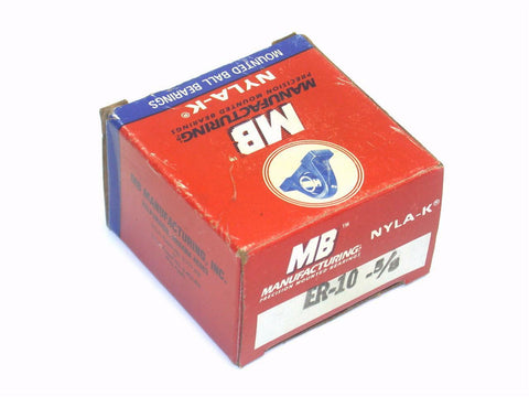 NEW IN BOX MB MANUFACTURING BEARING INSERT  5/8" ID ER-10 (2 AVAILABLE)