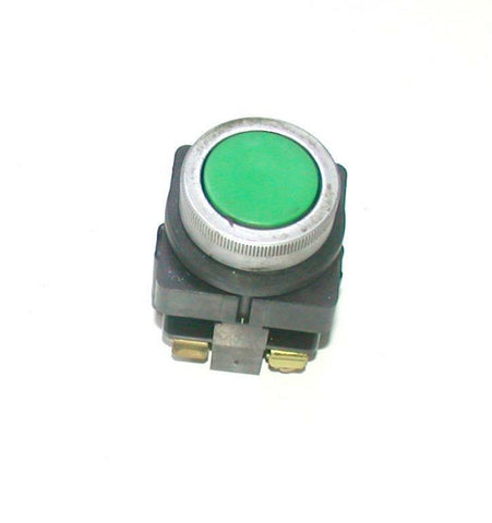 GENERAL ELECTRIC  41-11493-2  GREEN FLUSH  PUSHBUTTON 1 N.O. 1 N.C. CONTACTS