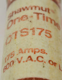 GOULD SHAWMUT  OTS175  ONE TIME FUSE 600 VAC 175 AMP