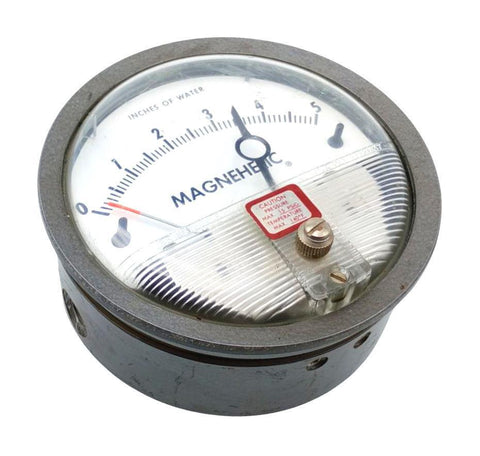 Dwyer Magnehelic 2005 Differential Pressure Gauge 0-1" Water 1/8" NPTF 15PSIG