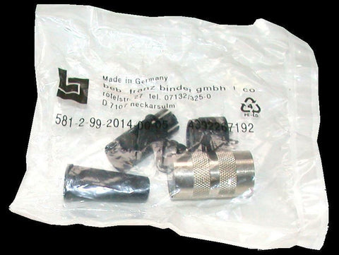 NEW BINDER   581-2-2014-00-05   CIRCULAR  FEMALE STRAIGHT CONNECTOR 5-PIN