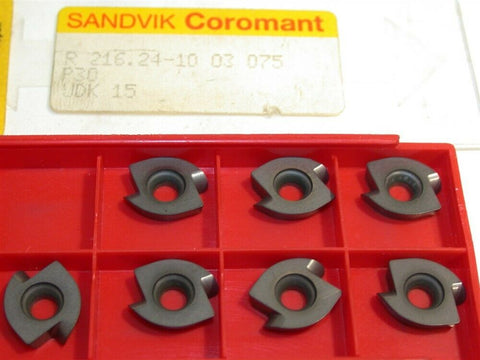 Lot of 7 New Sandvik Indexable Carbide Inserts R216.24-10 03 075