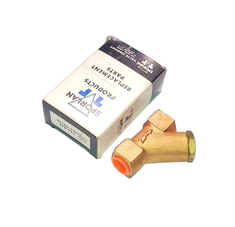New Sporlan 6023  Brass Y Pipe Strainer Valve 3/8" NPT