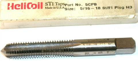 Helicoil 5/16"-18 4 flute STI Plug Tap 5CPB New