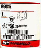 Wiremold G6086 Gray Panel Connector