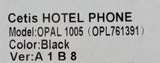 Cetis Opal 1005 Basic Corded Single Line Hotel Telephone - Black