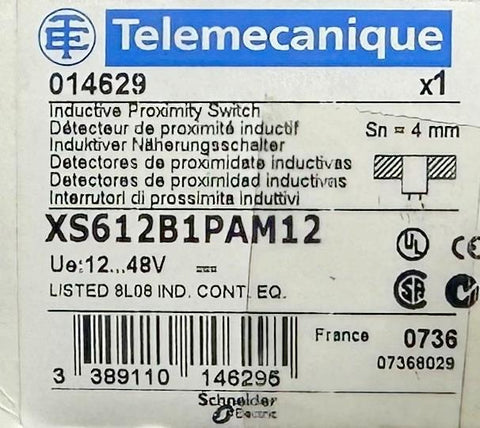 XS612B1MAL2 TELEMECANIQUE SENSORS - inductive XS612B1MAL2 TELEMECANIQUE SENSORS - inductive