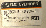 SMC NCDBX2N15-400BCS-F 7PL Linear Slide w/ Bumper