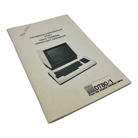 DataMedia DT80/1 Video Terminal Operator's Manual